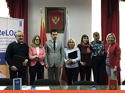 SIGNING OF AN AGREEMENT ON FINANCING NGO PROJECTS IN KOTOR - RELOAD