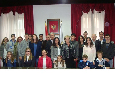 Reception of best students of elementary and high school