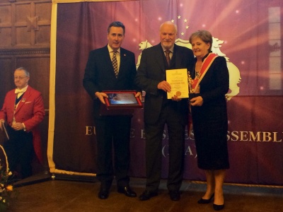 The award ’United Europe’ to the Mayor of the Municipality of Kotor, Mrs Marija Ćatović